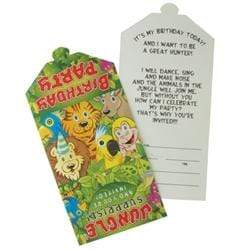 AussieSuperStore Party Essentials Jungle Party Invitations Jungle Party Invitations | Kids Party Invitation 9331468030973 PAS112